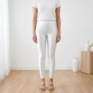 White Shimmer Leggings