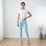 Sky Blue Shimmer Leggings